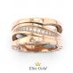 кольцо в стиле Bvlgari Legend Ring с камнями