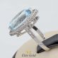 кольцо Ice Princess с голубым топазом