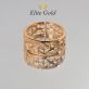 кольцо в стиле бренда Диор в красном золоте 585