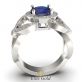 кольцо Serenity с крупным камнем - вид снизу