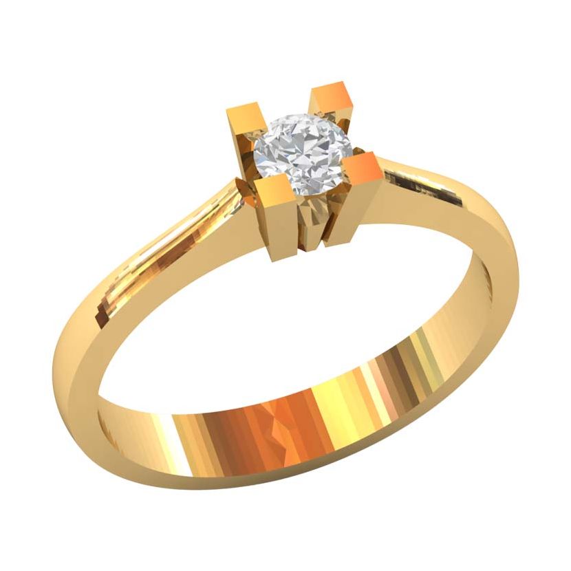 классическое кольцо для помолвки