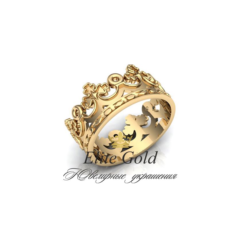 универсальное кольцо корона для мужчины и женщины