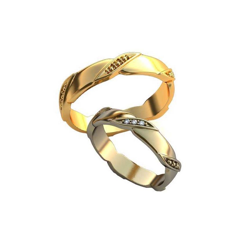 Дизайнерские обручальные кольца с узорами