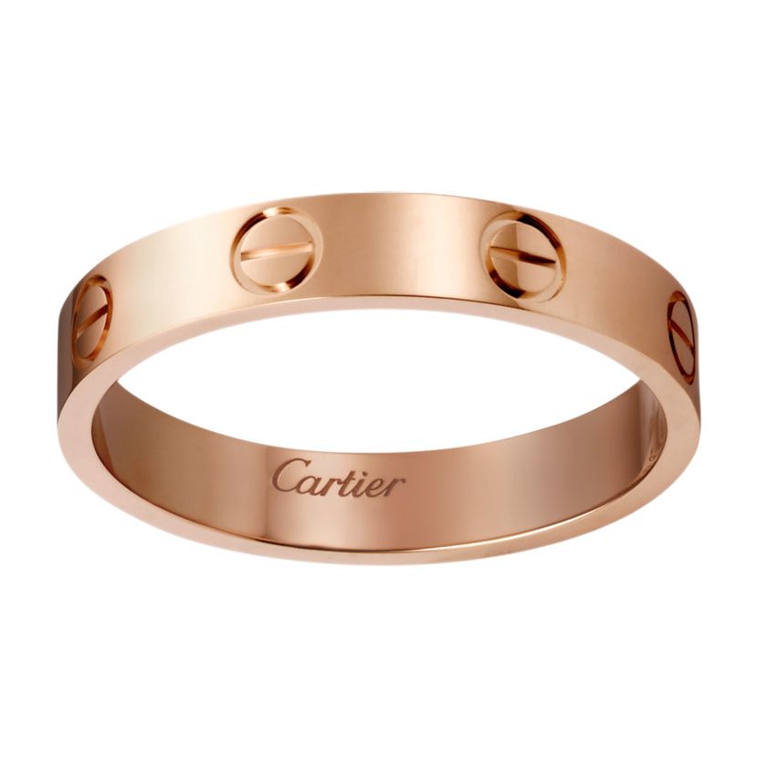Кольцо в стиле Cartier Love Small в красном золоте