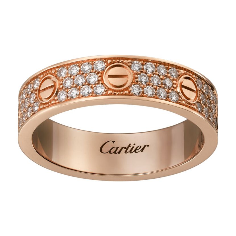 Кольцо в стиле Cartier Love Small в красном золоте