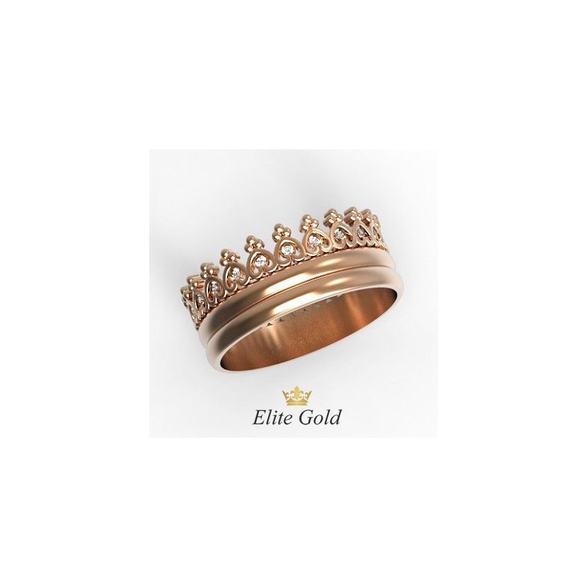 кольцо Tiara Ring в красном золоте