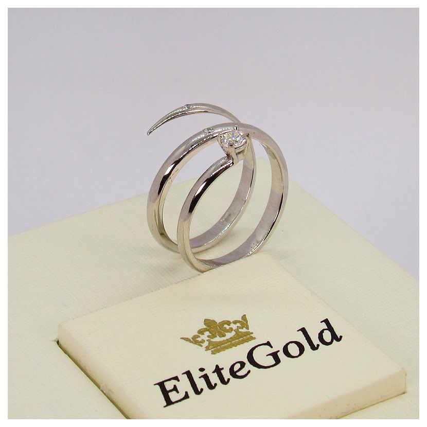 кольцо Embrace в белом золоте