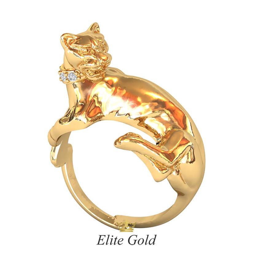 золотое кольцо пантера