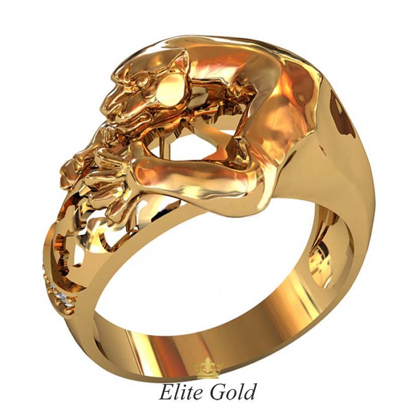 золотой перстень Pantera
