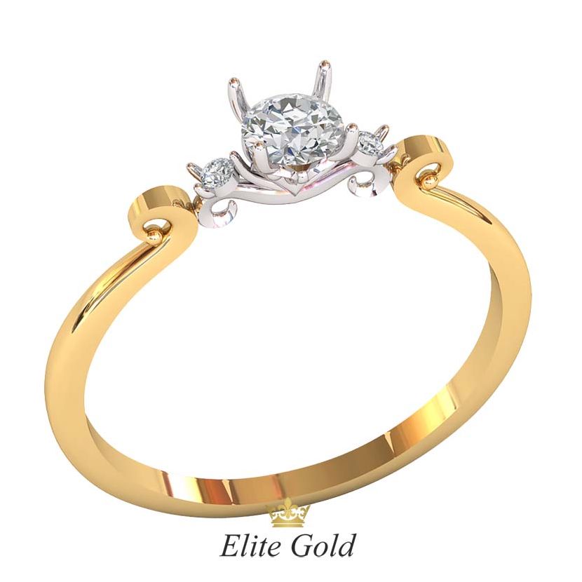 кольцо Revelin в красном и белом золоте 585