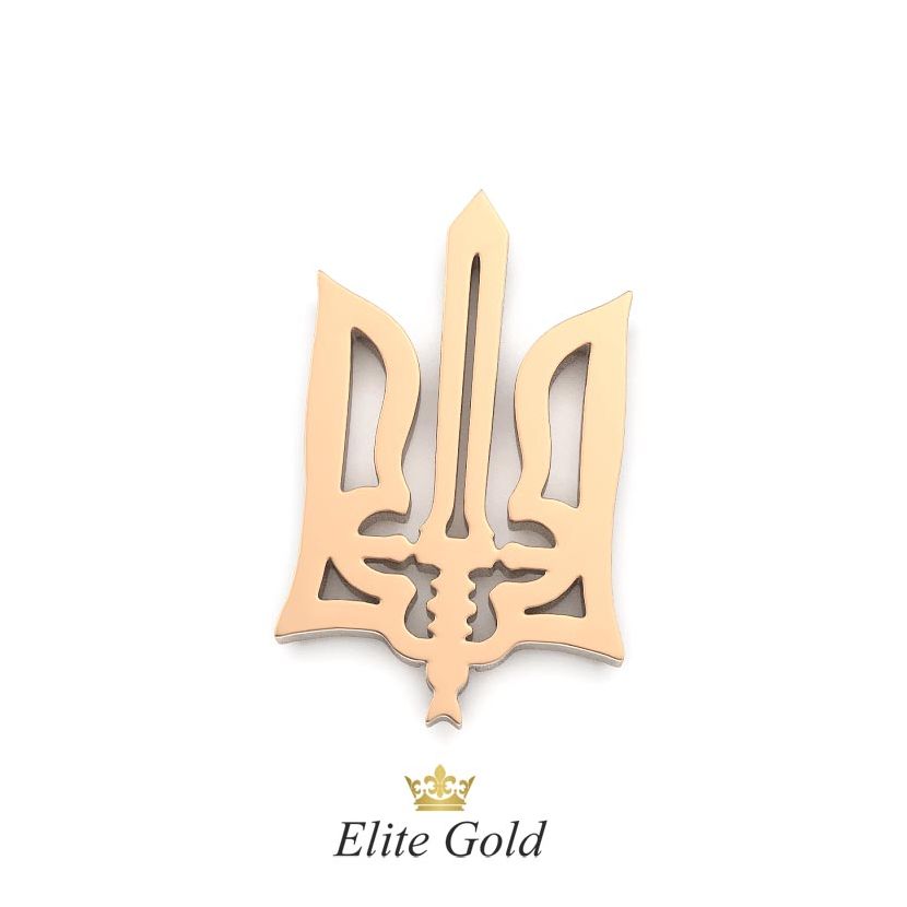золотой кулон герб Украины