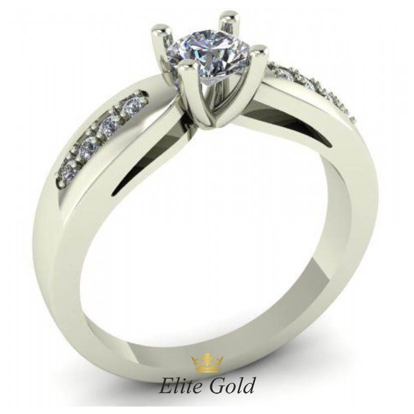 Женское кольцо Ebba в белом золоте