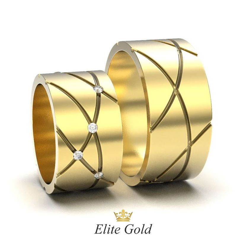 Золотые обручальные кольца Paladia