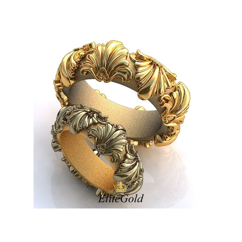 Роскошные обручальные кольца Historia del Arte в стиле Барокко