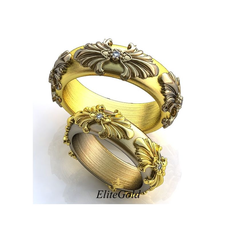 Роскошные обручальные кольца Convesso Completo в стиле Барокко