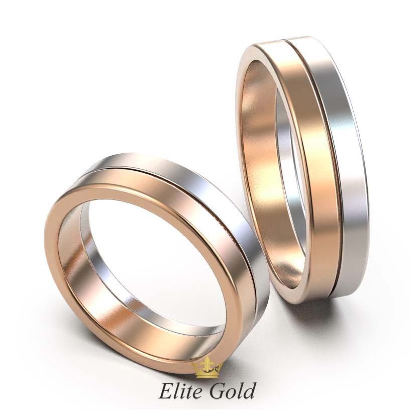 Классические обручальные кольца Duo в двух цветах золота