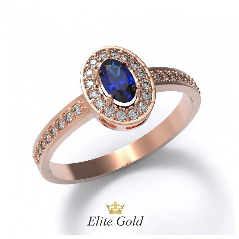 Элегантное женское кольцо Eva с россыпью камней