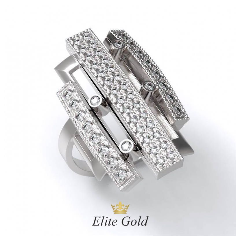 Эксклюзивное женское кольцо Estetica в камнях