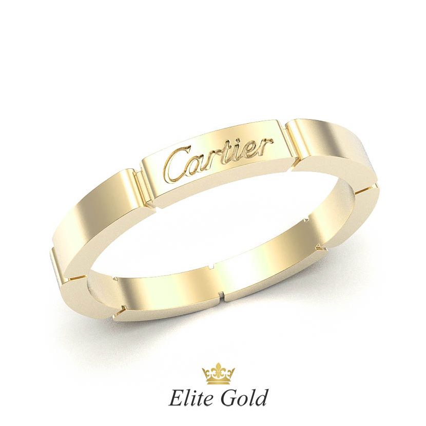 обручальное кольцо в желтом золоте