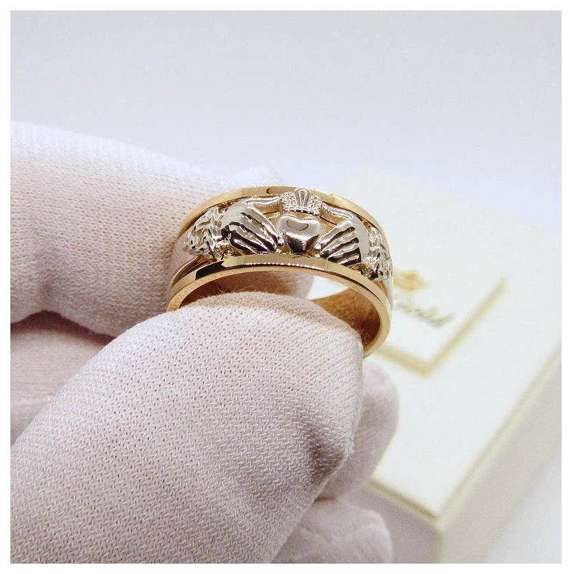 обручальное кладдахское кольцо фото
