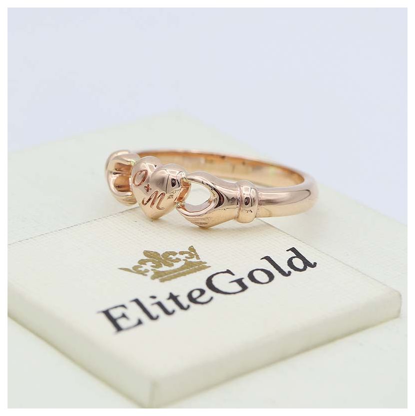 Garnet Claddagh Diamond Crown ring - 14K White Gold |JewelsForMe